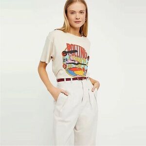 Daydreamer Rolling Stones around the world distressed tee size small